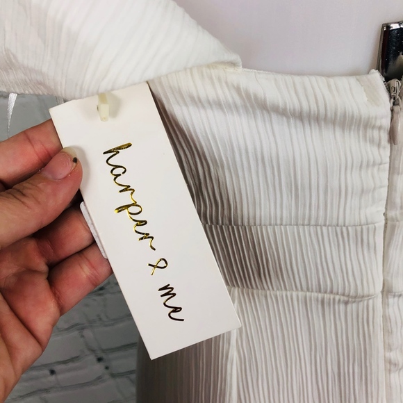 NWT Off White Harper & Me Hi Low Mermaid Peep Sldr - Picture 7 of 13